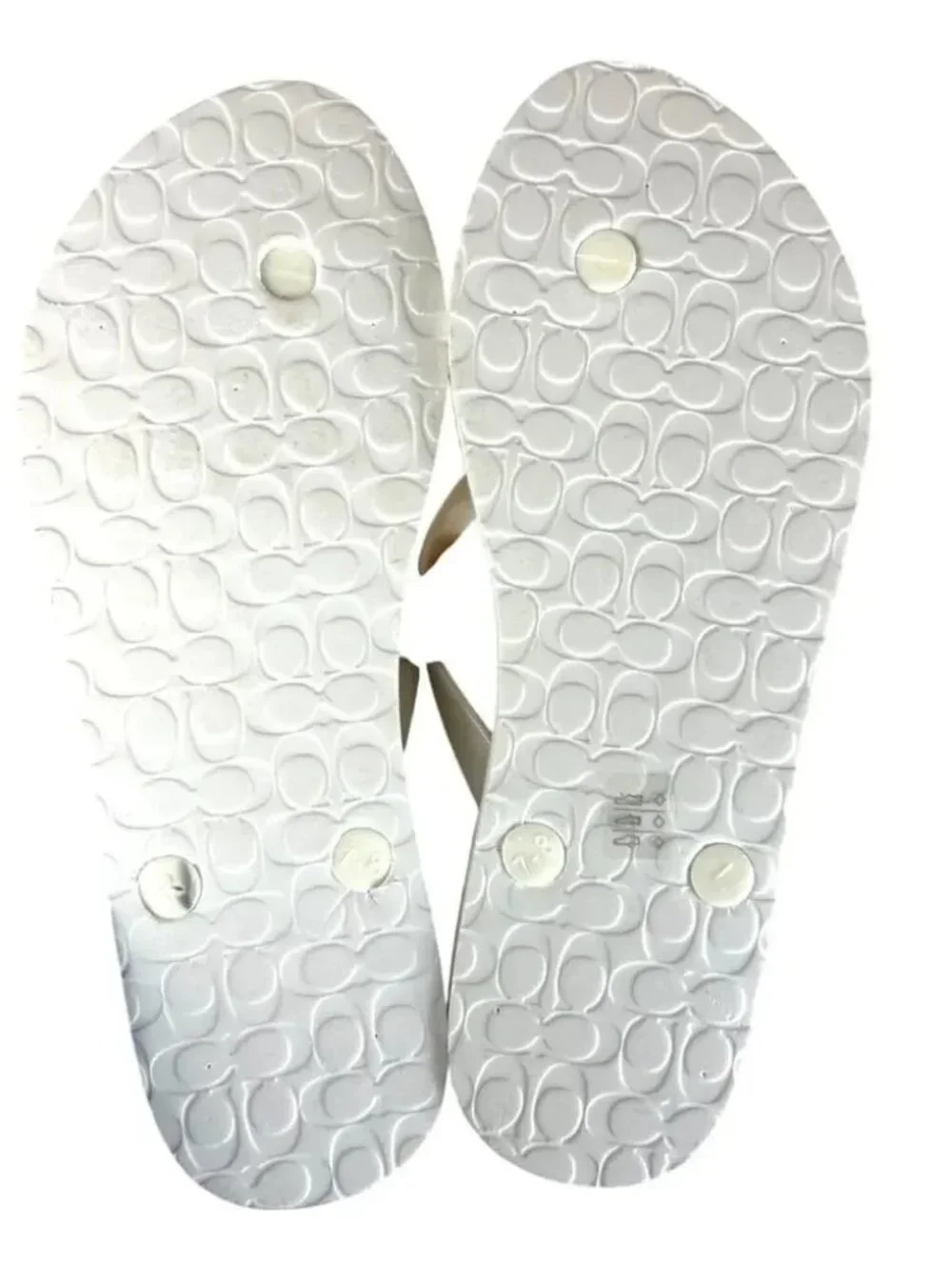 Coach White Multicolor Abbigail Stars Slip-On Flip-Flop Sandals 5/6 NWT